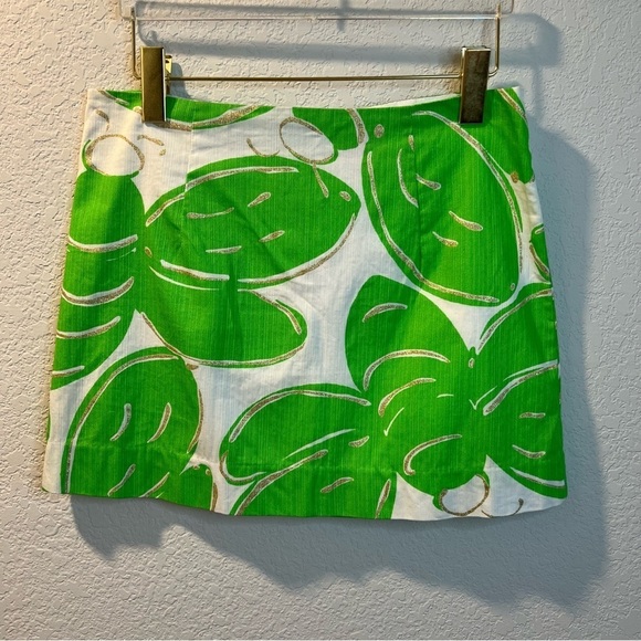 Women’s new Lilly Pulitzer green Tate stinger bee mini skirt size 2 - Picture 4 of 5